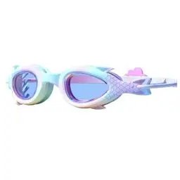 Produktbild: PORUPAEL Kinder Schwimmbrille Meerjungfrau Taucherbrille Lustige Anti-Fog Schwimmbrille Kinderbrille Swimming Goggles Für Kinder Mädchen 3-16 Jahre (Lila)