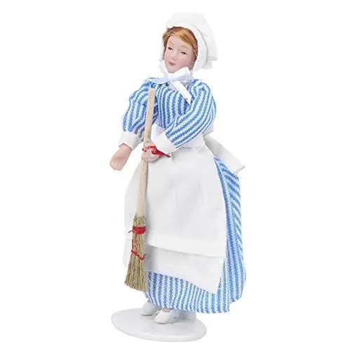 Produktbild: Porzellanpuppe, Miniaturpuppenzubehör, Puppenhaus, Miniatur-Keramikpuppe, Menschen, Porzellanpuppenmodell für Puppenhaus (#3)
