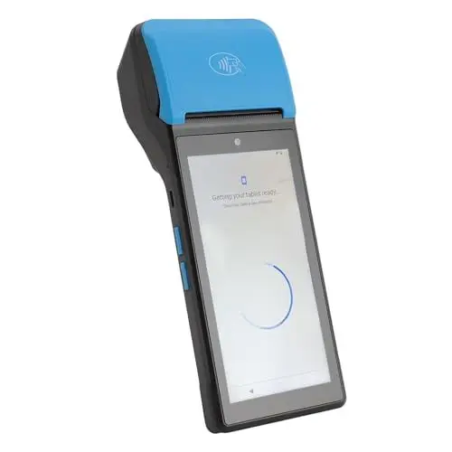 Produktbild: POS PDA Belegdrucker 58 Mm, Tragbarer PDA Drucker mit 5,5 Zoll Touchscreen, Unterstützt 4GLTE WiFiBluetooth NFC, Thermodrucker für Android 12.0 (Eurasien)