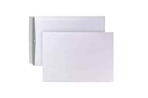 Produktbild: POSTHORN Versandtasche B4 (250 Stück), haftklebende Versandtaschen ohne Fenster, weiße Versandtaschen mit grauem Innendruck für Sichtschutz, 353 x 250 mm, 120g/m²