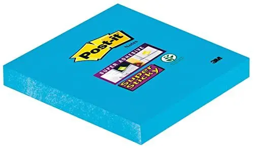 Produktbild: Post-it 6546SEB Haftnotiz Super Sticky Notes, 76 x 76 mm, 90 Blatt, ultrablau