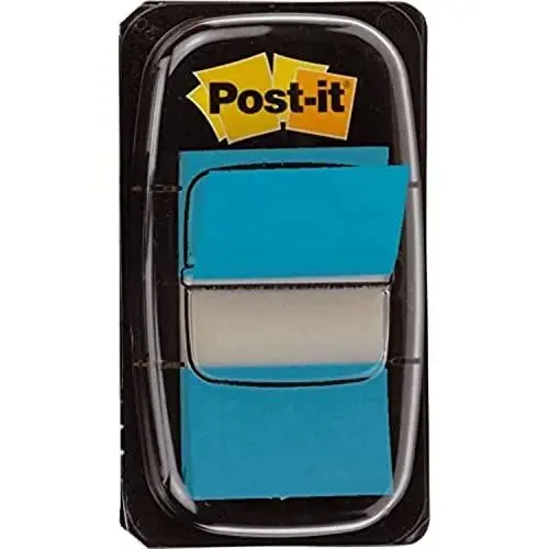 Produktbild: Post-it I680-23 Haftstreifen Index Standard, 50 Stück, 25.4 x 43.2 mm, türkis