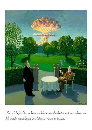Produktbild: Postkarte 10,5 x 14,8 cm (hoch) • 5395 ''Unannehmlichkeiten'' von Inkognito • Künstler: INKOGNITO © Michael Sowa • Satire • Cartoons • Umwelt