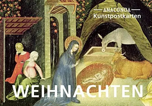 Produktbild: Postkarten-Set Weihnachten: 18 Kunstpostkarten mit verschiedenen Motiven – Engel, Heilige Familie, Weihnachtsmarkt – für persönliche Weihnachtsgrüße ... Cent pro Karte (Anaconda Postkarten, Band 32)