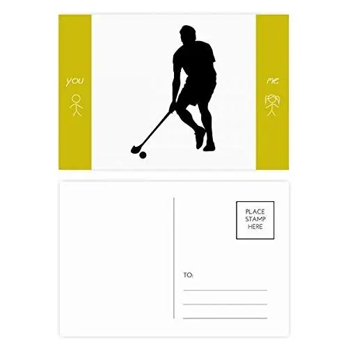 Produktbild: Postkarten-Set für Sportunterricht, Hockey, Sport, Laufen, Freund, Dankeskarte, 20 Stück