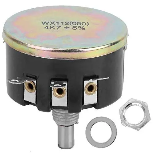 Produktbild: 4,7 K Potentiometer Einstellbare Variable Widerstände Potentiometer Einkreis-Drehpotentiometer mit Knopf Zur Geschwindigkeitsregulierung