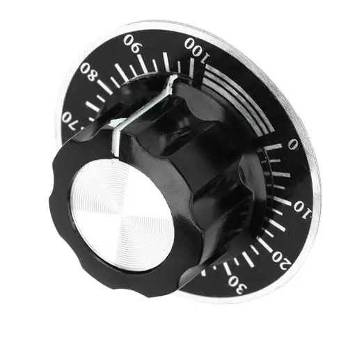 Produktbild: Potentiometerknopf, Potentiometer-Drehknopf, Einfache Installation, Langlebig, Ersetzt 10-teiliges Potentiometer für Heimwerker
