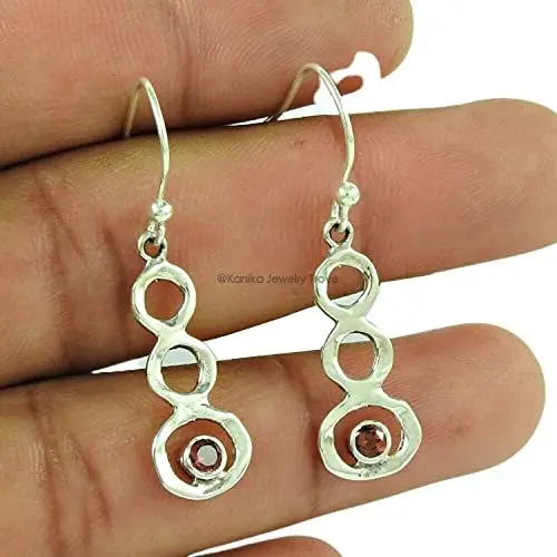 Produktbild: Pots on Pot 925 Sterling Silber Granat Ohrhänger für Damen