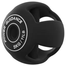 Produktbild: POWER GUIDANCE 3 in1 Krafttraining - Kurzhantel, Langhantel & &Medizinball, Erreichen Sie die Spitzenleistung beim Training und minimieren Sie gleichzeitig den Druck auf die Gelenke (Schwarz-5 kg)