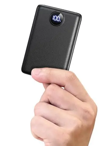Produktbild: Power Bank 20000mAh, 22.5W Mini PowerBank USB-C Input & Output, PD 3.0 QC 3.0 Externe Handyakkus mit LED Display, Kompatibel mit iPhone 17 16 15 14 13