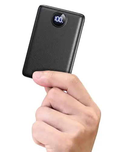 Produktbild: Power Bank, 22.5 W 20000 mAh Mini Power Bank, Fast Charging USB-C Portable Charger, PD 3.0 QC 3.0 External Mobile Phone Batteries, 6 Outputs & 3 Inputs, Compatible with iPhone, Tablet and More