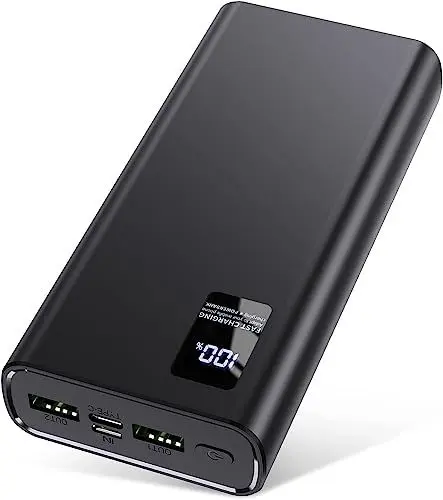 Produktbild: Power Bank 24000mAh,Powerbank klein Aber stark (USB C Output & Input) 5A Externer Handyakkus mit Schnellladefunktion,Powerbank Große Kapazität Kompatibel mit iPhone 14 13 12 Samsung Apple Xiaomi