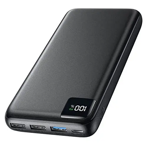 Produktbild: Power Bank 27000mAh Externer Akku - SOARAISE 22,5W Powerbank PD USB C Tragbares Ladegerät Akkupack mit 4 Ausgänge & LED Anzeige für Handy Tablet