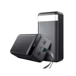 Produktbild: Power Bank 50000mAh Externer Akku PD 22.5W QC 4.0 USB-C Powerbank, LED Display&Taschenlampe, mit 4 Ausgängen und 3 Eingängen Schnellladefunktion Große Kapazität Handy Akkus für iPhone, iPad