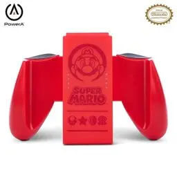 Produktbild: PowerA Joy-Con-Komfortgriff für Nintendo Switch - Super Mario - Rot, Spiele-Controller, Gamepad, Nintendo Switch Lite, Offiziell Lizenziert