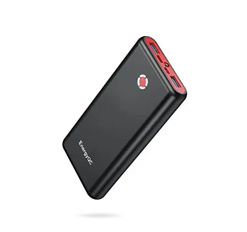 Produktbild: Powerbank USB C PD 18W 20000mAh Pilot X7 Externer Akku mit Power Delivery Tragbares Ladegerät für iPhone, Tablet, Samsung Galaxy, Huawei und Mehr-Rot