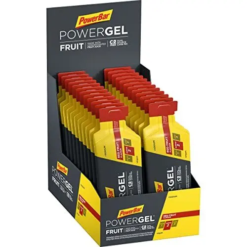 Produktbild: Powerbar - PowerGel Fruit - Red Fruit Punch - 24x41g - High Carb Energie Gel - Natrium