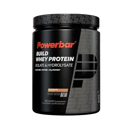 Produktbild: Powerbar - Black Line - Build Whey Protein - Chocolate - 572g - vegetarisches Proteinpulver