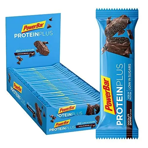 Produktbild: Powerbar - Protein Plus - Low Sugar - Chocolate-Brownie - 30x35g - Riegel mit nur 107 Kcal - Fitnessriegel mit Ballaststoffen
