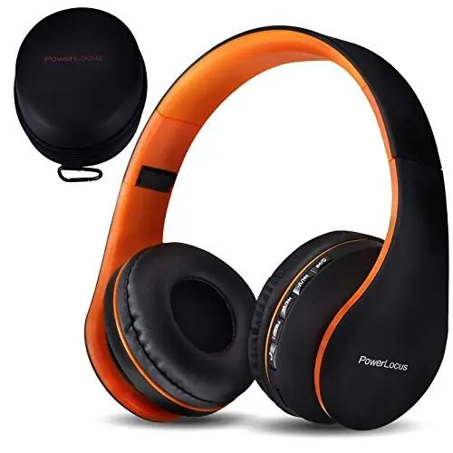Produktbild: PowerLocus P1 Bluetooth Kopfhörer Kabellos, Wireless 5.0 Bluetooth Kopfhörer Over-Ear, Over Ear Kopfhörer mit mikrofon, Verbesserte Stereo Bass-Sound, Faltbare Kopfhörer für iPhone,Android,PC,iPad,TV