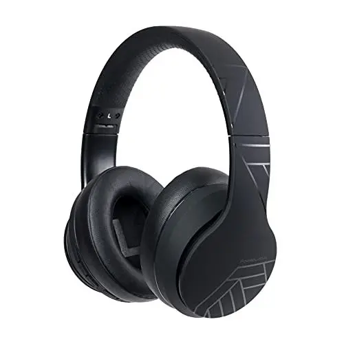 Produktbild: PowerLocus P6 Bluetooth Kopfhörer Over Ear, Over Ear Kopfhörer Kabellos mit Super Bass, 40Std. Spielzeit,Mikrofon,Voice Assistant, Passiv Noise Cancelling für iPhone,Samsung,iPad,PC,Laptop,TV -Schwarz