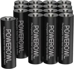 Produktbild: POWEROWL Akku AA 2800mAh AA Akku Wiederaufladbare 16 Stück (Geringe Selbstentladung, 1200 Zyklen) 1.2v NI-MH Wiederaufladbar AA Batterien