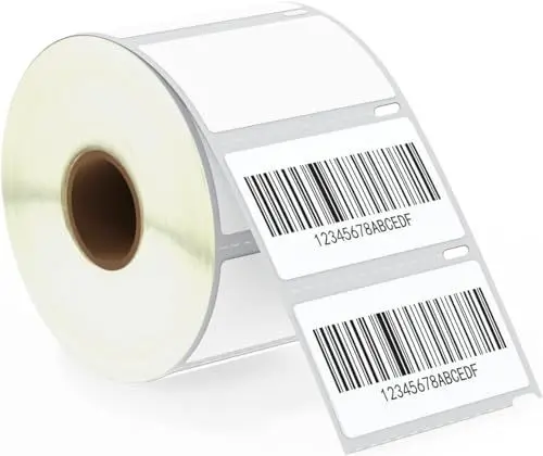 Produktbild: Powerwerk - 1 Rolle 11354 Selbstklebende Etiketten Kompatibel mit DYMO S0722540, 57mm x 32mm, 10000 Mehrzwecketiketten für LabelWriter 450 Serie und 4XL