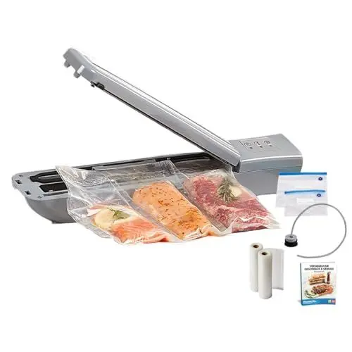 Produktbild: PowerXL Duo NutriSealer - Vakuumiergerät – Vakuumierer – Folienschweißgerät - Lebensmittel bis zu 5x länger frisch - vakuumiert, versiegelt & wiederversiegelt