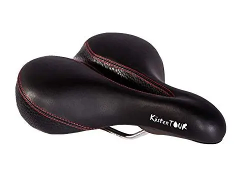 Produktbild: P&P pro cycling Küstentour Berquemsattel, schwarz/rot, Standard
