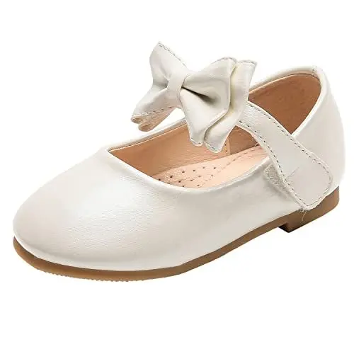 Produktbild: PPXID Mädchen Festliche Ballerinas Mary Jane Halbschuhe Prinzessin Taufschuhe,Weiß,30 EU