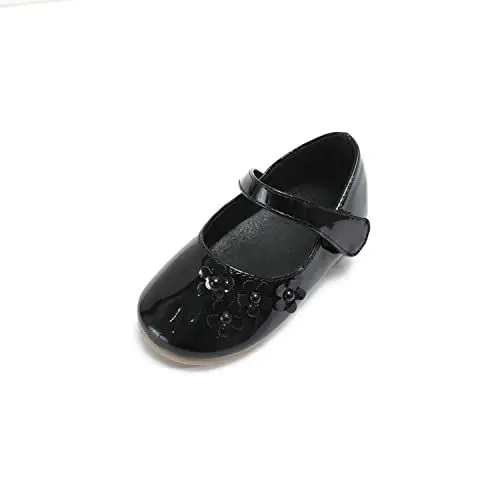 Produktbild: PPXID Mädchen Mary Jane Schuhe Prinzessin Lack Ballerinas,Schwarz,29 EU