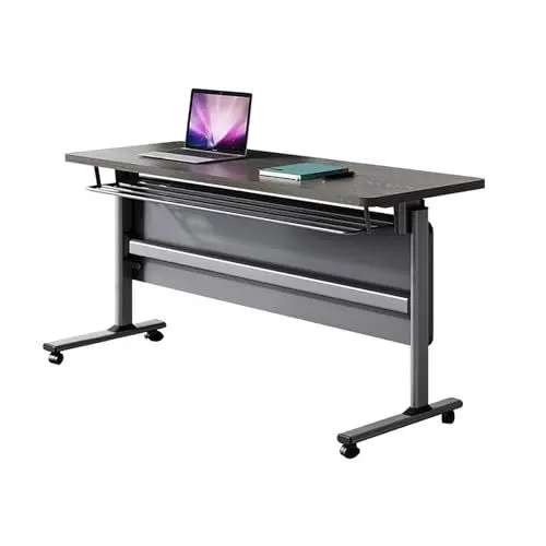Produktbild: PQXQZ Mobiler Besprechungstisch, Klapptisch, Geeignet für Schulungsräume, Medienzentren und Klassenzimmer (Size : 140x50cm/55.1x19.7in)