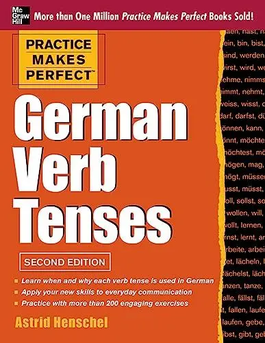 Produktbild: Practice Makes Perfect German Verb Tenses, 2nd Edition: With 200 Exercises + Free Flashcard App