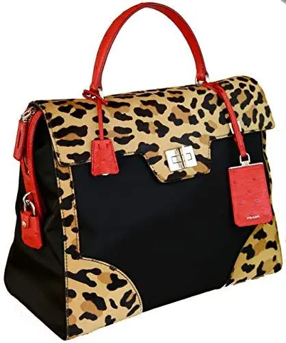 Produktbild: Prada Damen Mehrfarbig Stoff Schultertasche 1BA004