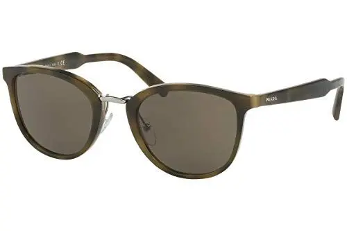 Produktbild: Prada Herren 0PR22SS U6A5S2 Sonnenbrille, Grün (Striped Green/Brown), 52