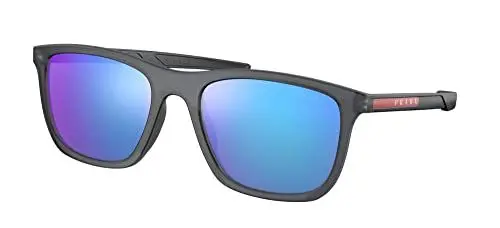 Produktbild: Prada Herren 13C08R Sonnenbrille, Black Rubber/Light Green Blue, Einheitsgröße (Herstellergröße: 65)