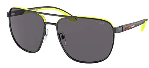 Produktbild: Prada Herren 17G01V Sonnenbrille, Matt Black/Dark Grey Tuning, Einheitsgröße (Herstellergröße: 65)