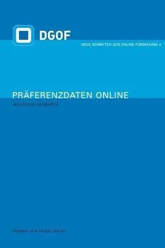 Produktbild: Präferenzdaten online: Diss. (Neue Schriften zur Online-Forschung)