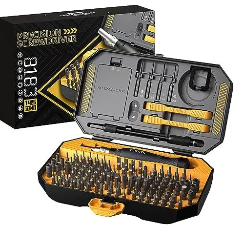 Produktbild: Präzision Schraubendreher Set, 145 in 1 Mini Schraubenzieher Set mit 132 Bits, Exquisite Box, Präzisionsschraubendreher Set