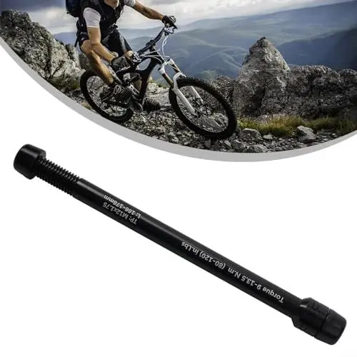Produktbild: Präzisionsgefräster Fahrradtrainer Achsspieß aus Aluminiumlegierung für Indoor-Sportarten (M12 x 1,75 160–172)