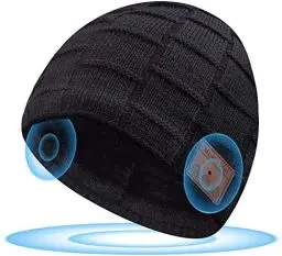 Produktbild: Praktische Geschenke für Männer Bluetooth Mütze - Coole Herren Weinachts Geschenke Ideen für Männer Papa Ihn, Elektronik Technik Gadgets Geschenke, Mütze mit Bluetooth Kopfhörer,Schwarz,Einheitsgröße