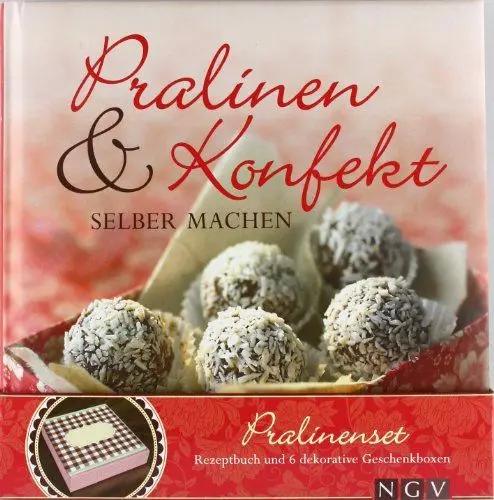 Produktbild: Pralinen & Konfekt selber machen: Pralinenset: Rezeptbuch und 6 dekorative Geschenkboxen