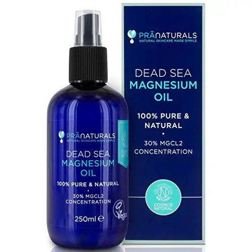 Produktbild: PraNaturals Reines Totes Meer Magnesiumöl Spray 250ml, Vegan und Tierversuchsfrei