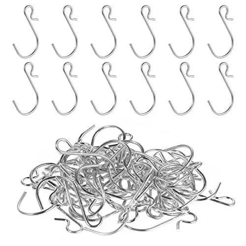 Produktbild: Prasacco 50 Stück S-förmige Haken, Edelstahl Metallbügel Klein S-förmige Metallhaken Dekorationshaken für Zuhause, Büro, Badezimmer, Küche, Schlafzimmer, Drinnen und Draußen zum Aufhängen (4 cm)