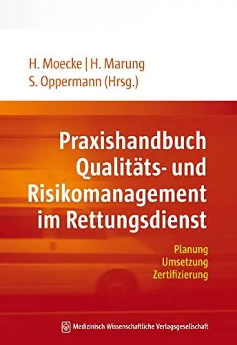 Produktbild: Praxishandbuch Qualitäts- und Risikomanagement im Rettungsdienst: Planung, Umsetzung, Zertifizierung