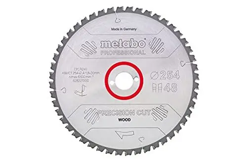 Produktbild: metabo HW/CT 254X30 60 WZ 628222000 Hartmetall Kreissägeblatt 254 x 30 x 1.8 mm Zähneanzahl: 60 1 St.