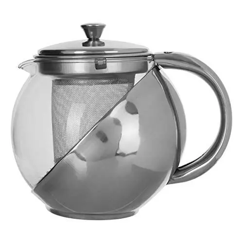 Produktbild: Premier Housewares Teekanne mit Teesieb, 700 ml, Edelstahl und Glas