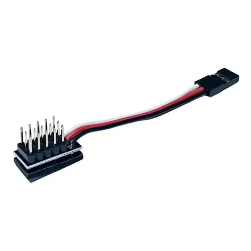 Produktbild: Premium Adapter Servo Kabel Verteiler 5 Fach Splitter Lead 1x JR Futaba Female auf 5x Male Pins 6cm Adapterkabel für Multicopter LED ESC Quad Copter Drohne Hitec Robbe Mr.Stecker Modellbau®