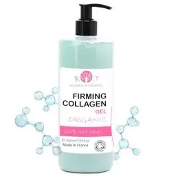 Produktbild: Premium Bioaktives Meereskollagen Anti-Falten Gel | Faltenreduktion & Kollagenstimulation | Straffend, Feuchtigkeitsspendend, Radiofrequenzkompatibel - 500 ml