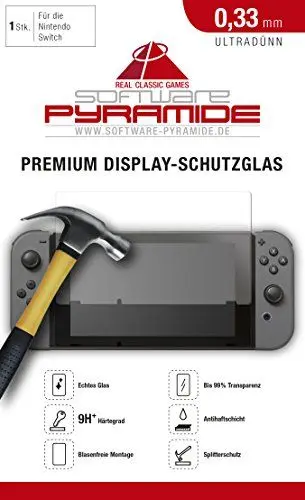 Produktbild: Premium Display-Schutzglas für Nintendo Switch